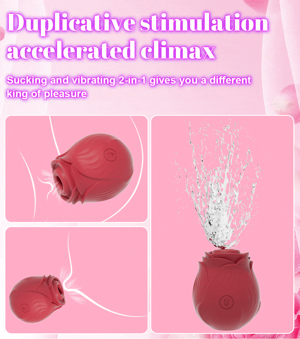 Powerful Sucking-Rose Vibrator Toy for Women Vacuum Stimulator Oral Nipple Clit Sucker Female Sex Toys Goods for Female Adults Powerful Sucking-Rose Vibrator Toy for Women Vacuum Stimulator Oral Nipple Clit Sucker Female Sex Toys Goods for Female Adults