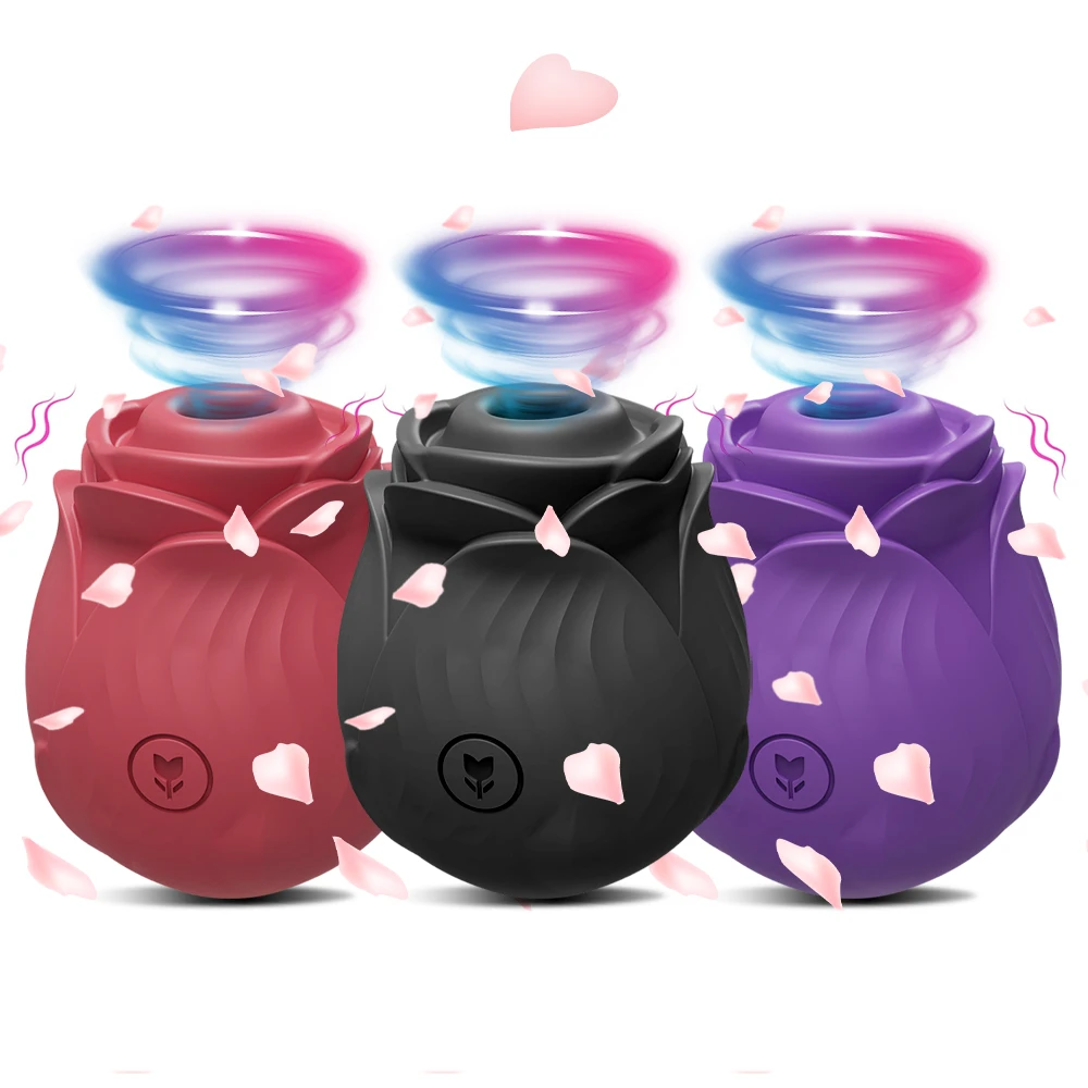 Powerful Sucking-Rose Vibrator Toy for Women Vacuum Stimulator Oral Nipple Clit Sucker Female Sex Toys Goods for Female Adults Powerful Sucking-Rose Vibrator Toy for Women Vacuum Stimulator Oral Nipple Clit Sucker Female Sex Toys Goods for Female Adults