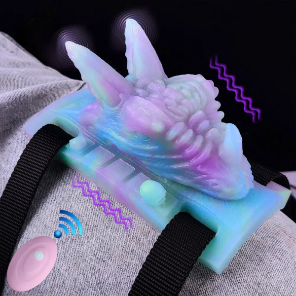 Strapon Fantasy Dragon Grinder Silicone Sex Toy 10 Modes Vibrator For Women Men Masturbator G-Spot Stimulator
