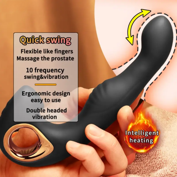 Male Prostate Massage Anal Plug vibrator Sex Ttoys heating Control Butt Plug for Man Prostate Stimulate Delay Ejaculation