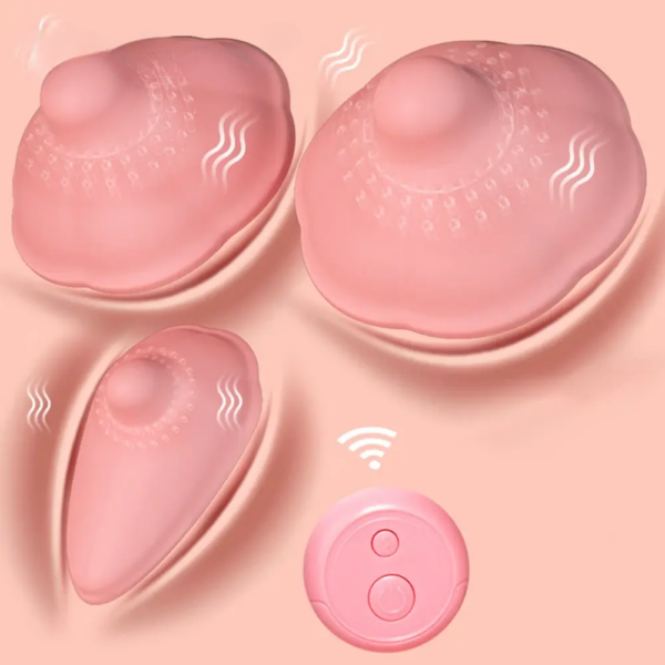 Vibrating Stimulate Breast Growth Remote Control Sucker Nipple Stimulator Vibrator Female Adult Sex Toys for Women Couples