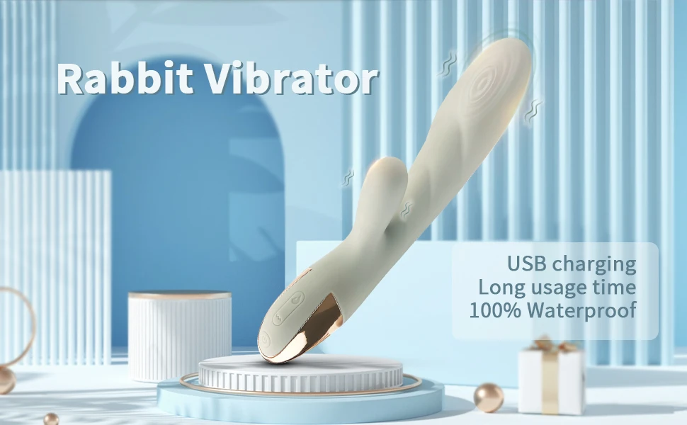 Wosilicone Clitoral Vagina Stimulation Vibrator Girls Heating Rabbit Vibrator G Spot Massager Adults Sex Toys