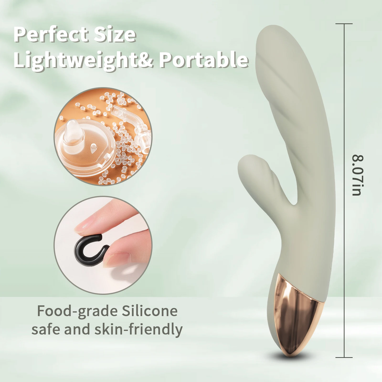 Wosilicone Clitoral Vagina Stimulation Vibrator Girls Heating Rabbit Vibrator G Spot Massager Adults Sex Toys