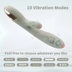 Wosilicone Clitoral Vagina Stimulation Vibrator Girls Heating Rabbit Vibrator G Spot Massager Adults Sex Toys