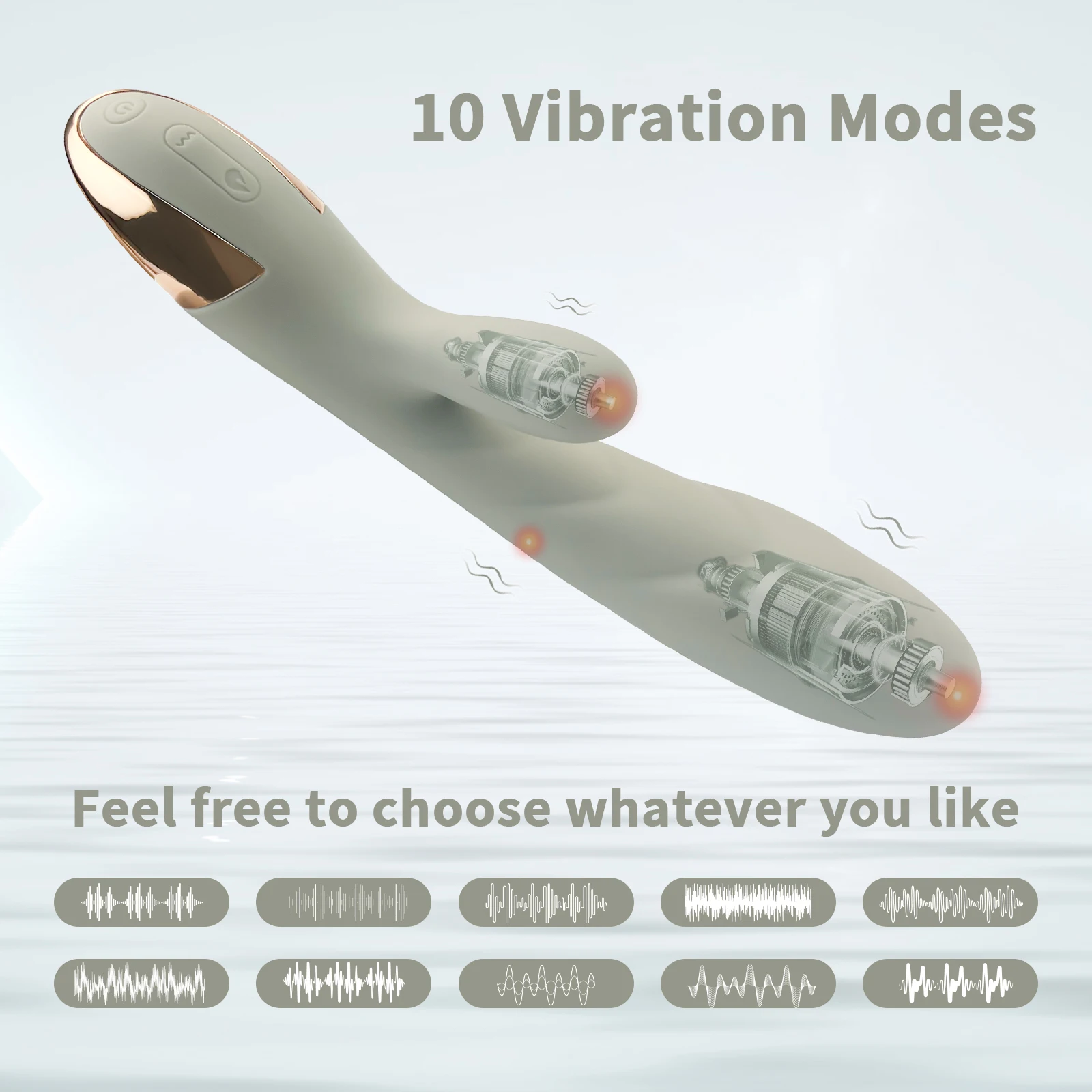 Wosilicone Clitoral Vagina Stimulation Vibrator Girls Heating Rabbit Vibrator G Spot Massager Adults Sex Toys