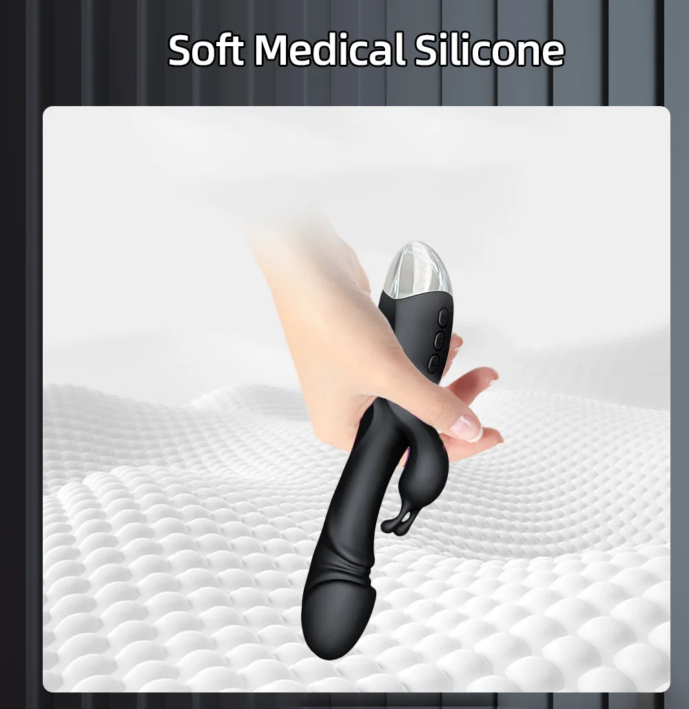 Powerful Rabbit Vibrator Female Clitoris Stimulator Vagina Nipple Massage Dildo Silent G Spot Sex for Women Spot Rechargeable