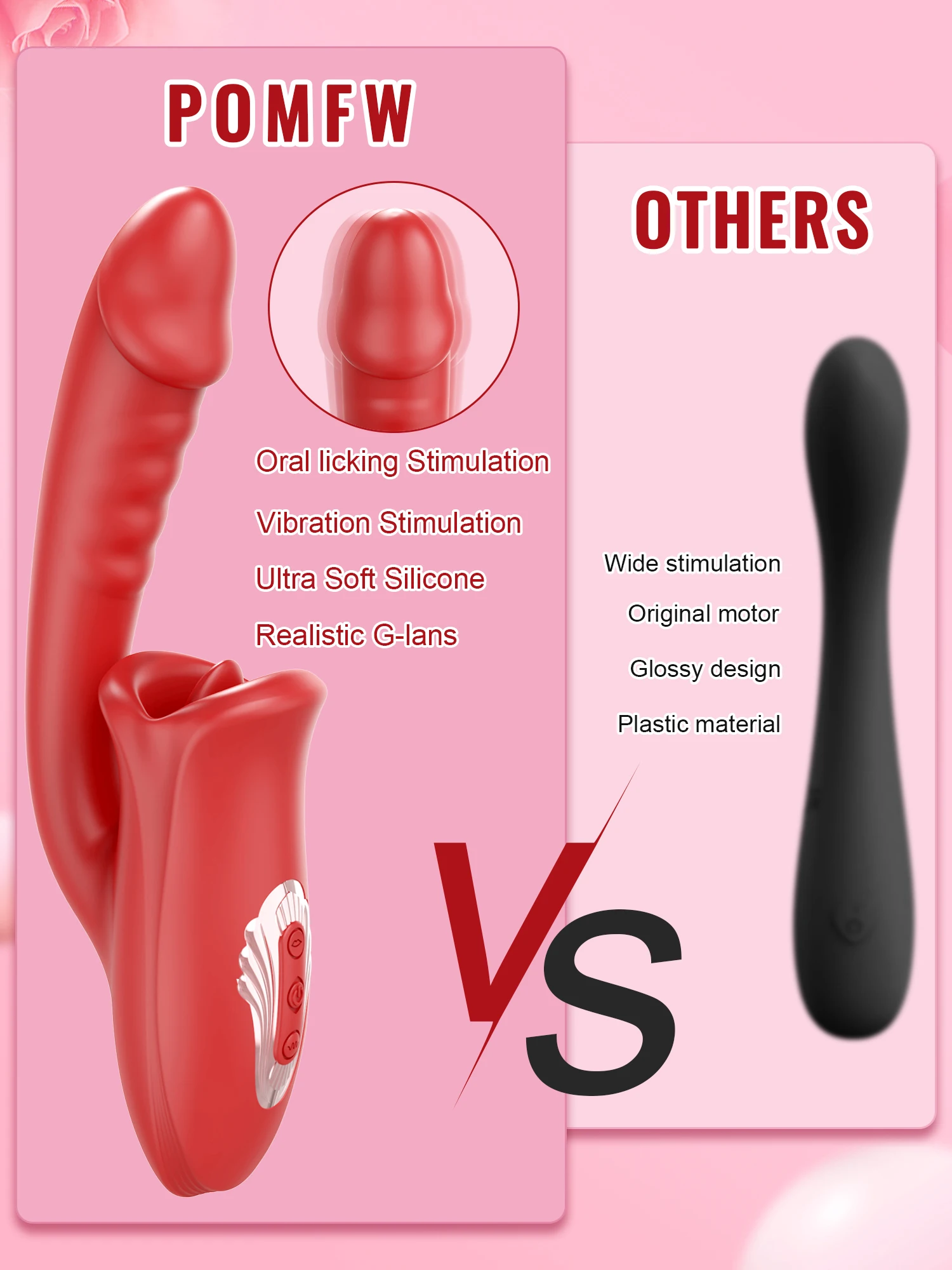 Patting Dildo Vibrator for Women Tongue Licking Clit Clitoris Stimulator G-Spot Massager Female Rabbit Sucker Adult Sex Toys
