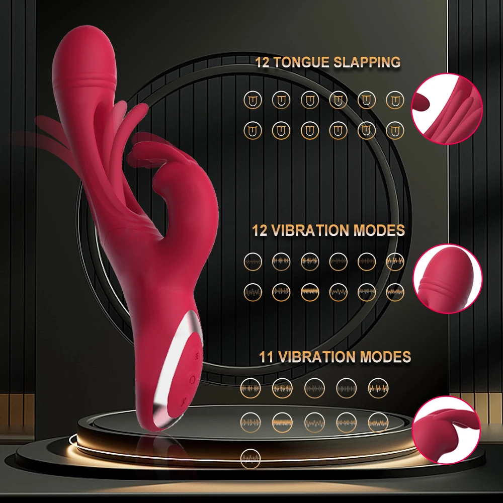 Rabbit Patting Vibrator for Clitoris Women Stimulator Massager Powerful G Spot Vibrating Sex Toy Female Masturbator Adult Goods