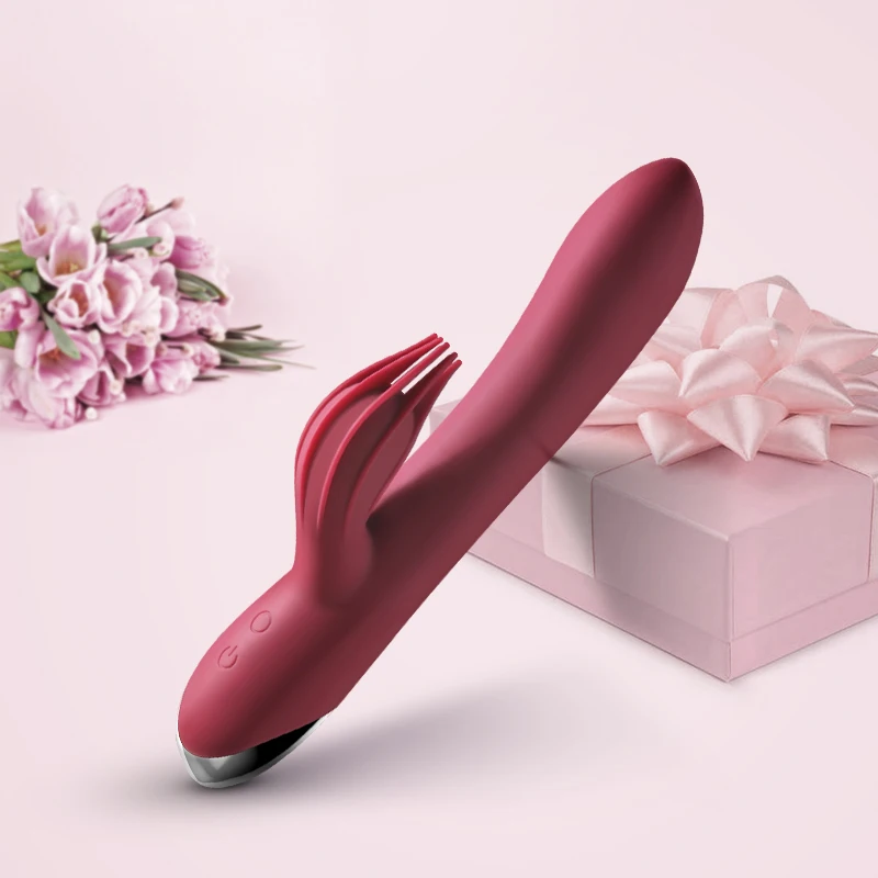 USB Rechargeable 10 Speed Powerful Dildo Rabbit Vibrator for Women Clitoris stimulation Massage Vibrator G-spot Adult sex toys