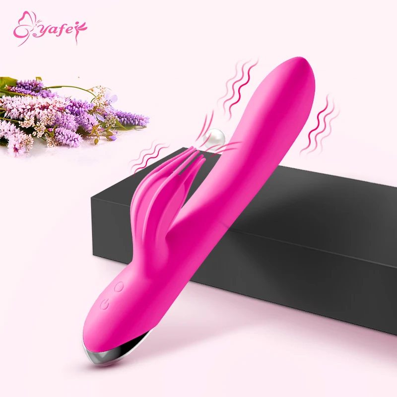 USB Rechargeable 10 Speed Powerful Dildo Rabbit Vibrator for Women Clitoris stimulation Massage Vibrator G-spot Adult sex toys