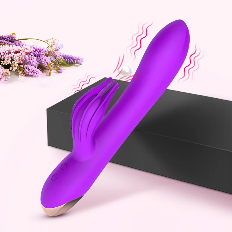 USB Rechargeable 10 Speed Powerful Dildo Rabbit Vibrator for Women Clitoris stimulation Massage Vibrator G-spot Adult sex toys