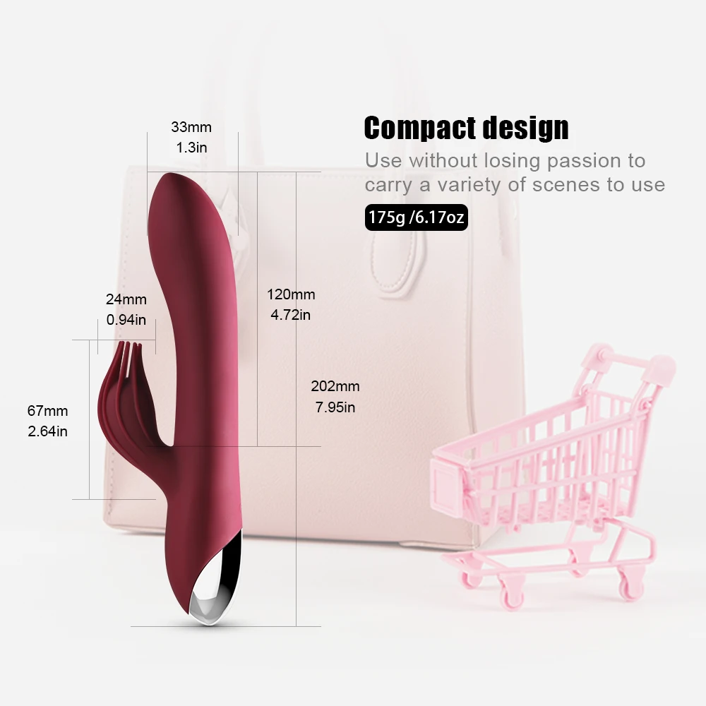 USB Rechargeable 10 Speed Powerful Dildo Rabbit Vibrator for Women Clitoris stimulation Massage Vibrator G-spot Adult sex toys