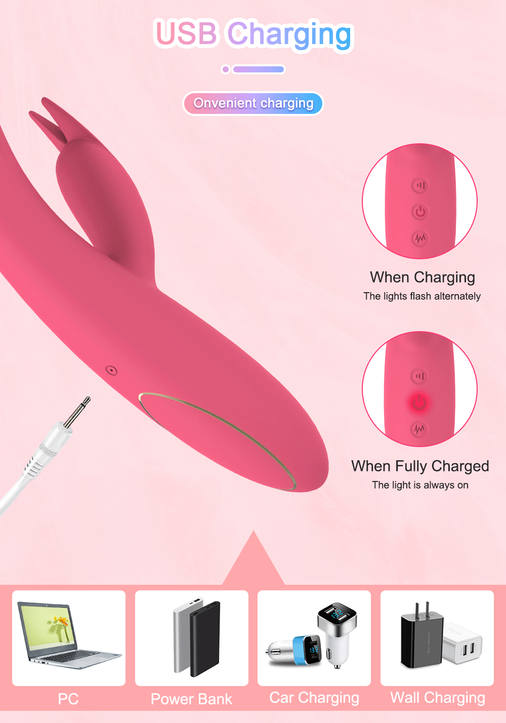 G Spot Rabbit Vibrator for Women 3 in 1 Clitoris Sucker Dildo Sucking Vibrator Female Vacuum Stimulator Sex Toys for Adults 18