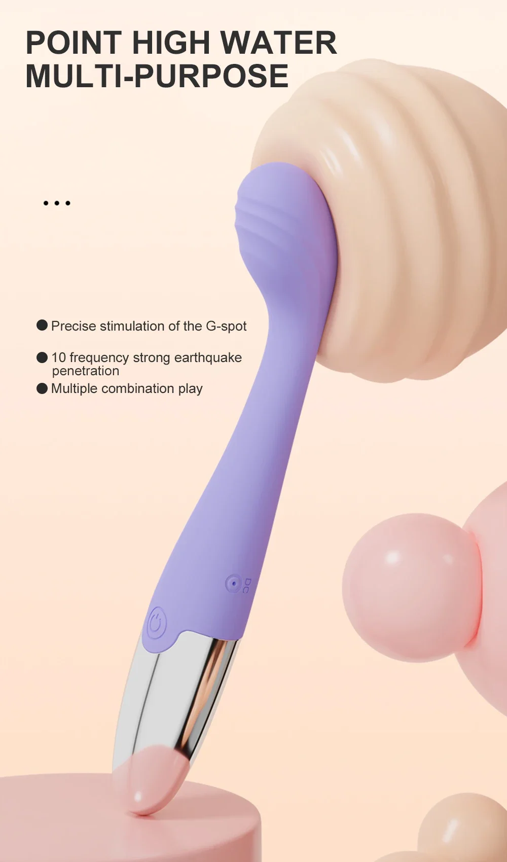 G Spot Dildo Vibrator for Women Rabbit Vibration Silicone Waterproof Female Vagina Stimulation Clitoris Anal Massager Sex Toys