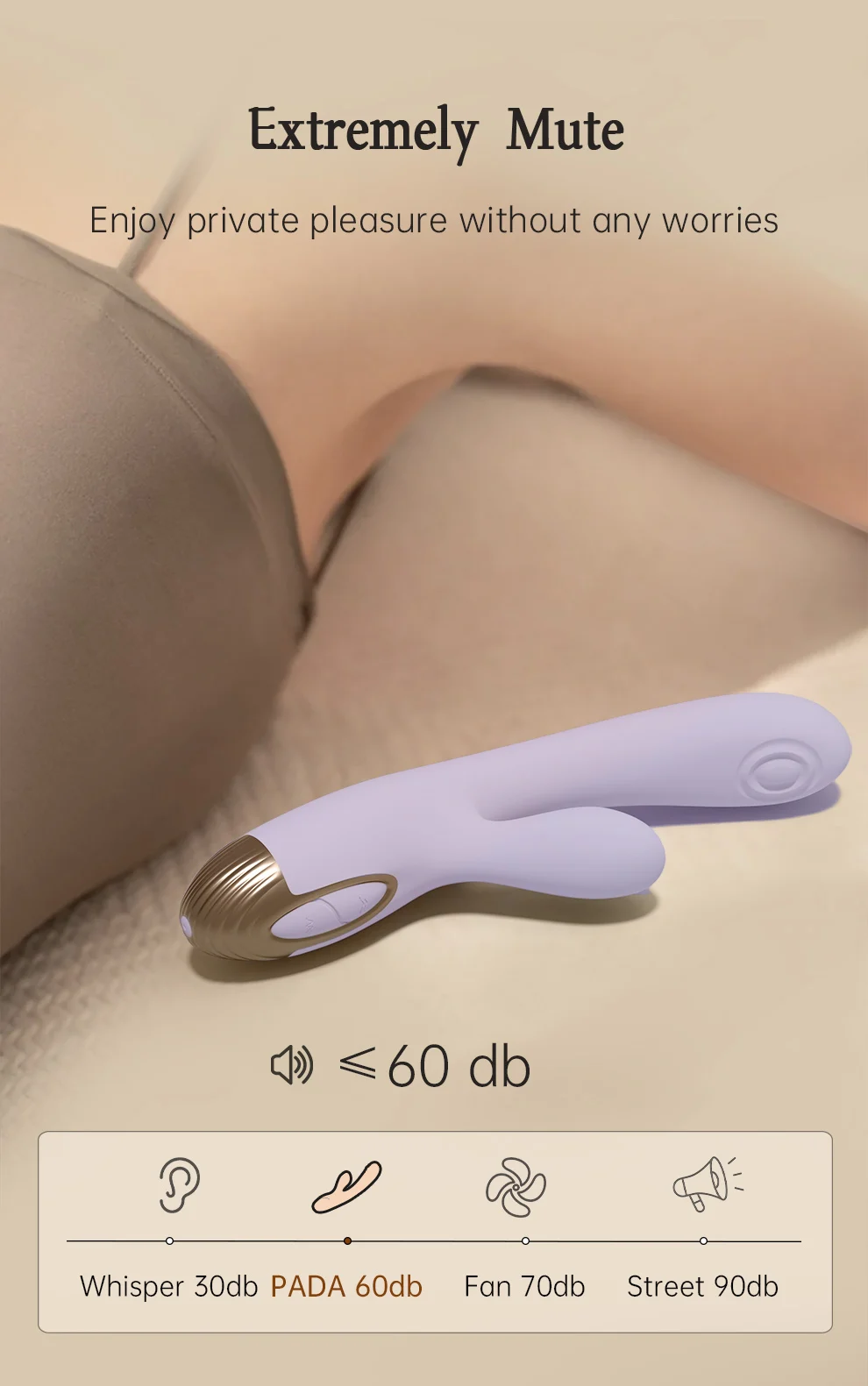 DRY WELL Rabbit Vibrator with Unique Patting Function Clitoris Stimulator Dildo with 10 Powerful Modes Dual Motor Stimulator
