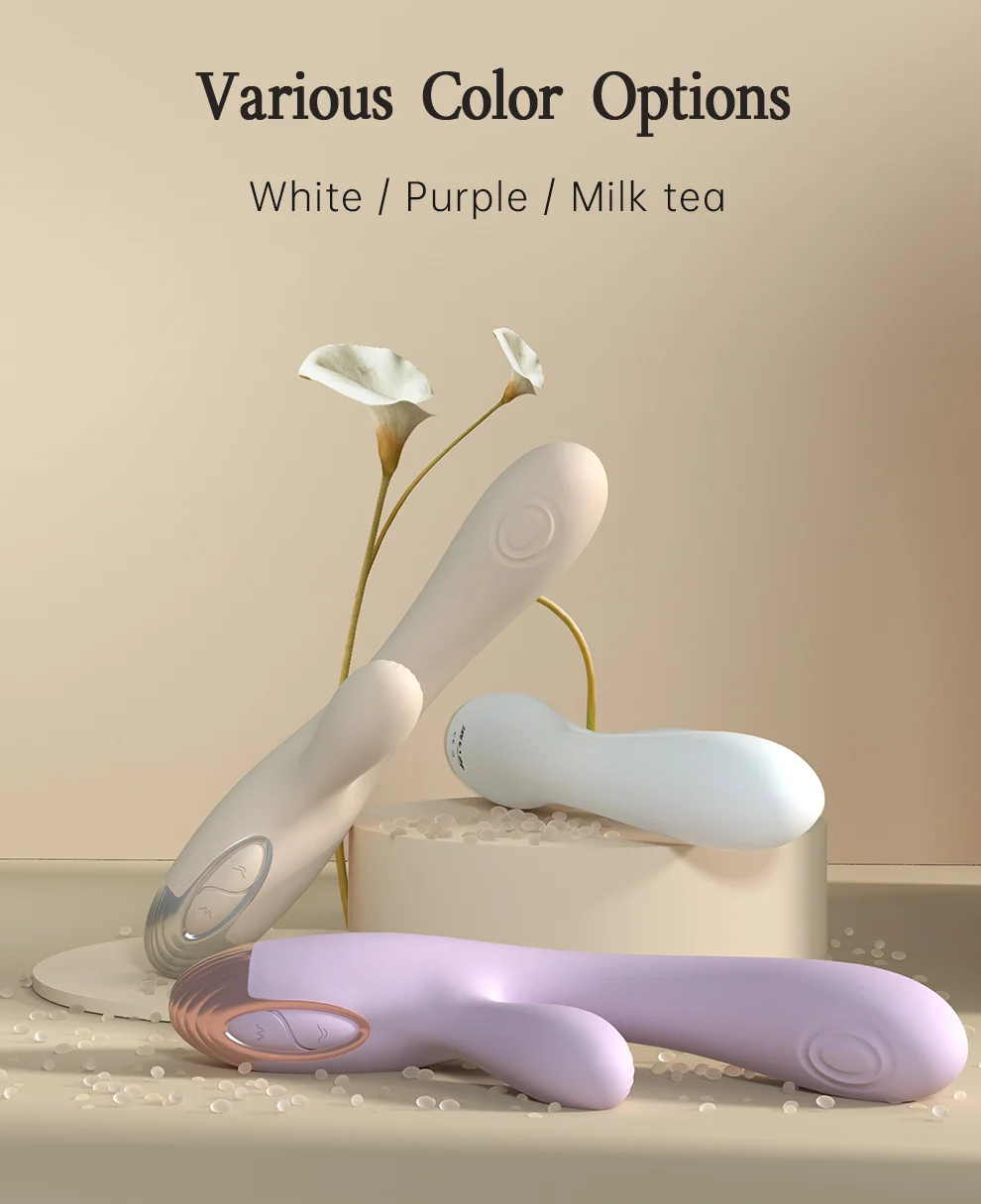 DRY WELL Rabbit Vibrator with Unique Patting Function Clitoris Stimulator Dildo with 10 Powerful Modes Dual Motor Stimulator