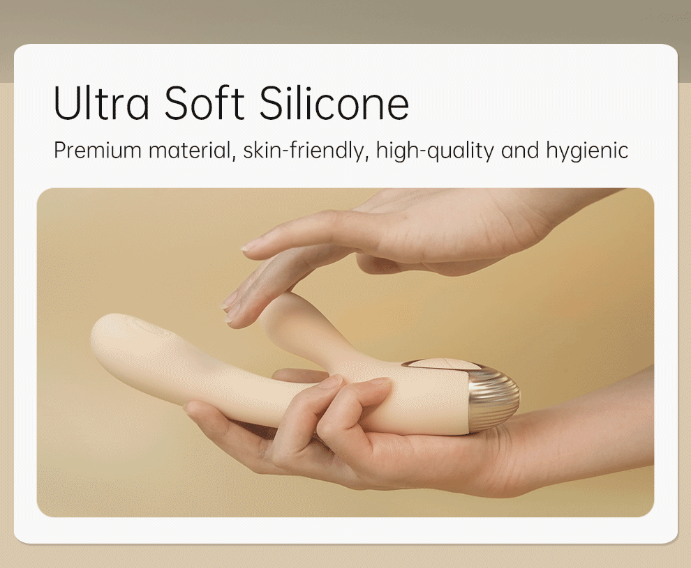 DRY WELL Rabbit Vibrator with Unique Patting Function Clitoris Stimulator Dildo with 10 Powerful Modes Dual Motor Stimulator