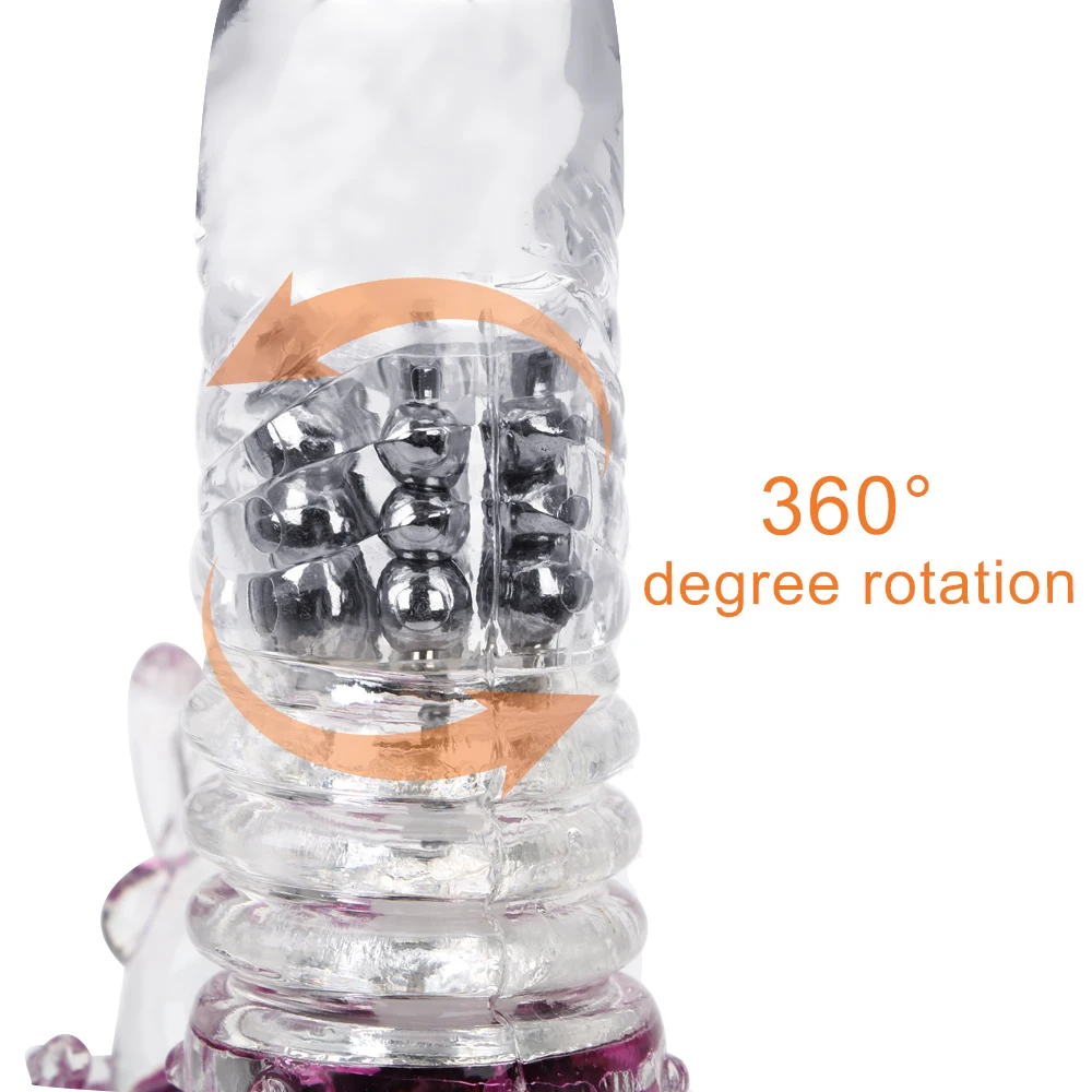 Rabbit Vibrator Telescopic Dildo Vibrator G-Spot Clit AV Stick Stimulator Vaginal Massager Sex Toys for Women Female rechargable