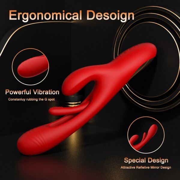 Rabbit Patting Vibrator for Women Clit Sucker Sucking Clitoris Stimulator Powerful G-Spot Sex Toy Female Masturbator Adult Goods