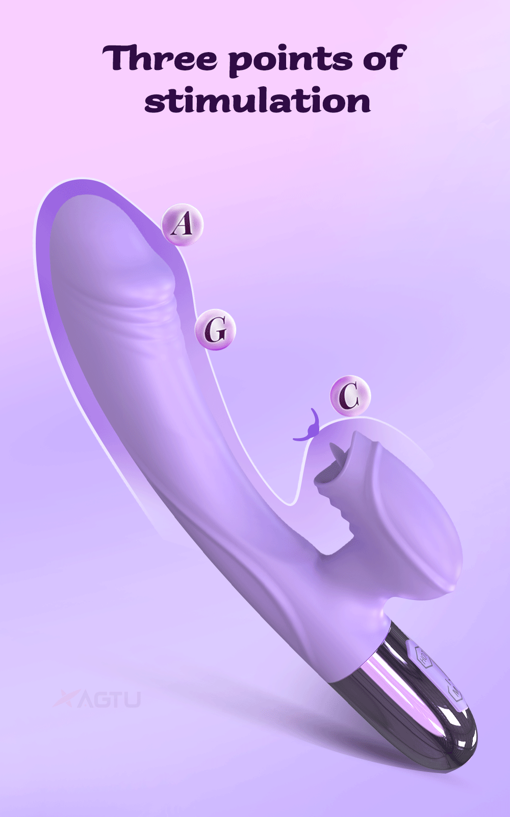 Powerful G Spot Rabbit Vibrator for Women with Tongue Licking Clitoris Stimulator Heating Dildo Adults Goods Sex Toys for Female
