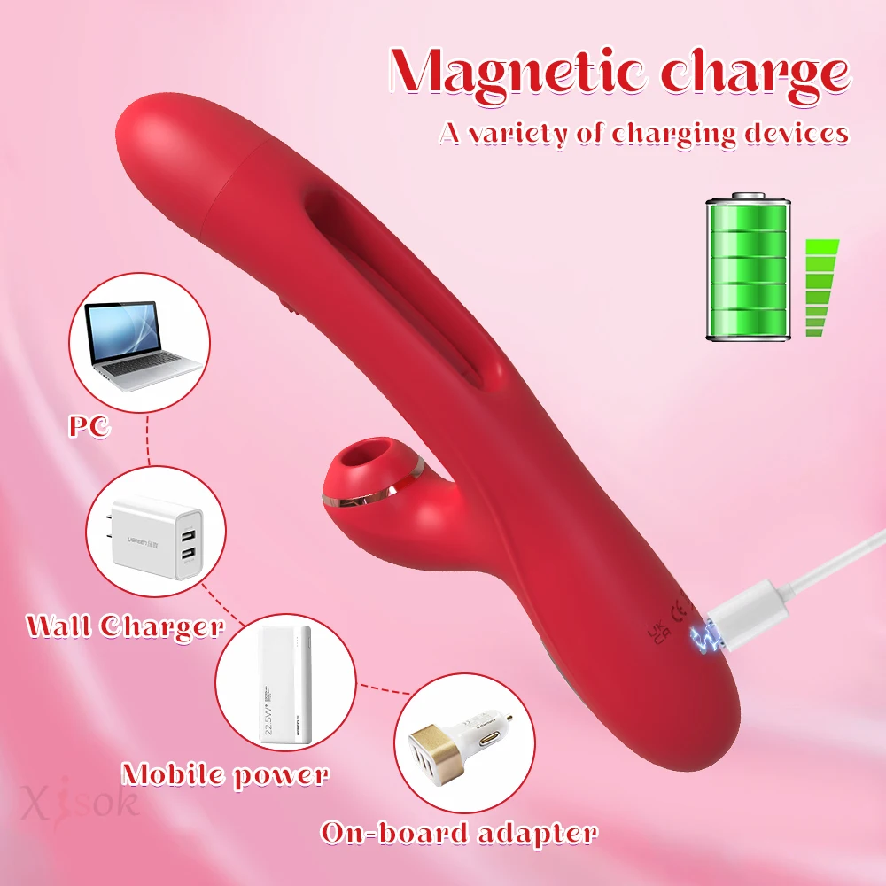 Tapping Flapping Vibrator for Women Clitoris Clit Sucker Stimulator Powerful Sex Toy Woman Female Rabbit Sucking Masturbator