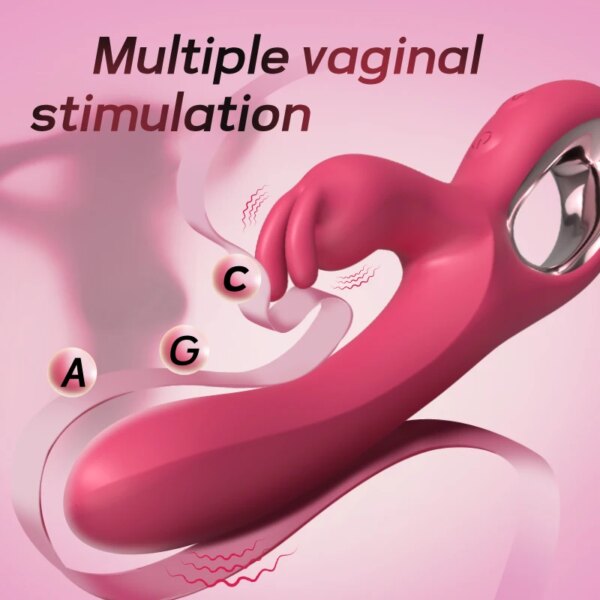 Clitoris Vibrator for Women Rabbit Dildo Female Vagina Masturbaror 10 Speeds Dual Motors Massager Sex Toys for Adult Supplies 18