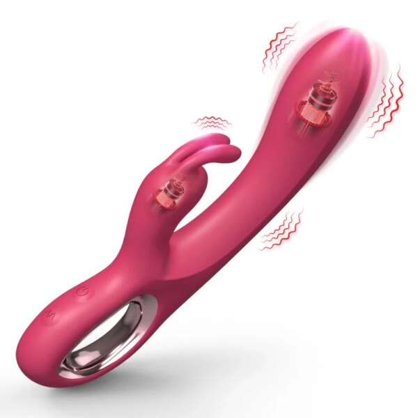 Clitoris Vibrator for Women Rabbit Dildo Female Vagina Masturbaror 10 Speeds Dual Motors Massager Sex Toys for Adult Supplies 18