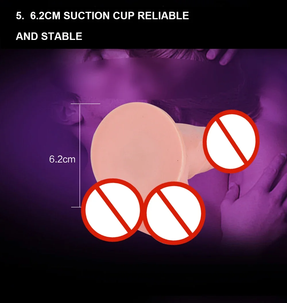 Female Realistic Dildo Vibrator G Spot Massage Masturbation Men Suction Cup Lifelike Feeling Man Real Penis Sex Toys for Woman Female Realistic Dildo Vibrator G Spot Massage Masturbation Men Suction Cup Lifelike Feeling Man Real Penis Sex Toys for Woman