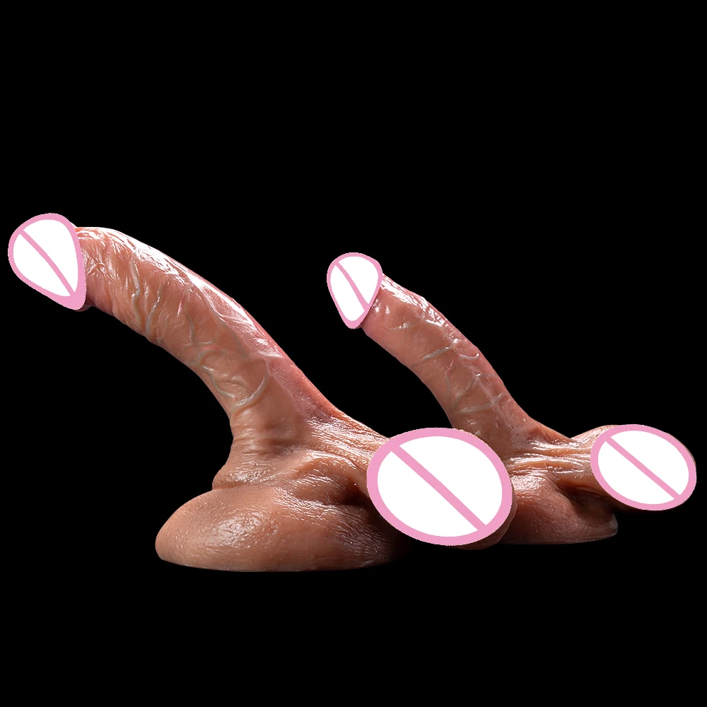 Super Long Soft Skin Feeling Dildo Realistic Penis Sexy  Female Masturbator Double-layer Silicone Suction Cup Dildos for Women