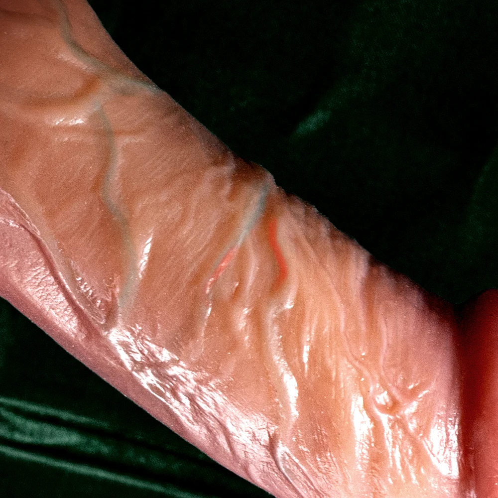 Super Long Soft Skin Feeling Dildo Realistic Penis Sexy  Female Masturbator Double-layer Silicone Suction Cup Dildos for Women
