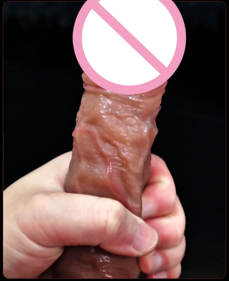 Strap On Realistic Dildos for Women Lesbian Realistic Skin Sliding Foreskin Testicles Dildo For Anal Big Dick Sex Toys Penis