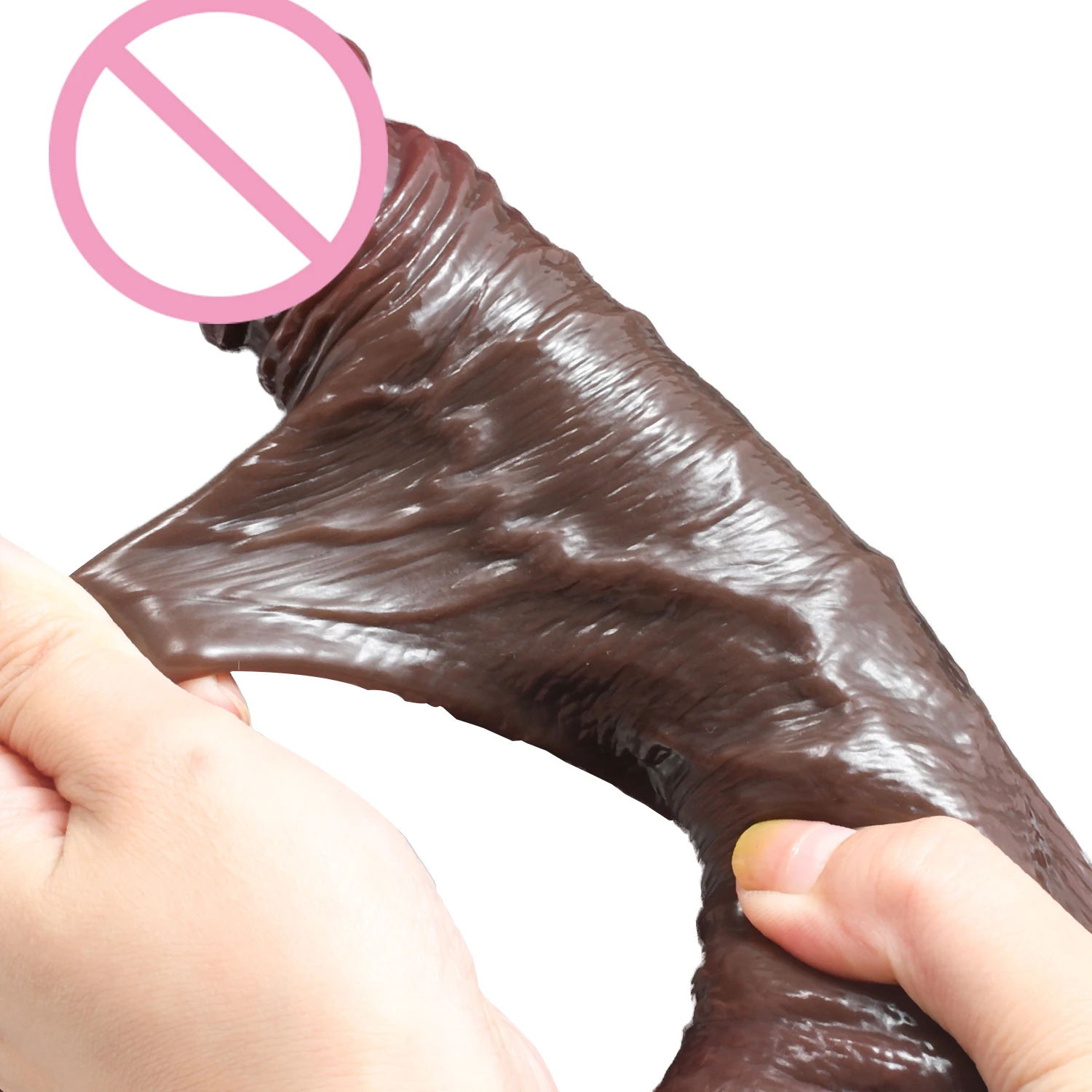 Strap On Realistic Dildos for Women Lesbian Realistic Skin Sliding Foreskin Testicles Dildo For Anal Big Dick Sex Toys Penis