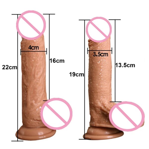 Adult Sex Toys 7/8 Inch Huge Realistic Dildo Big Silicone Penis Dong With Suction Cup For Women Masturbation Male Dick Shop