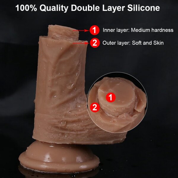Adult Sex Toys 7/8 Inch Huge Realistic Dildo Big Silicone Penis Dong With Suction Cup For Women Masturbation Male Dick Shop