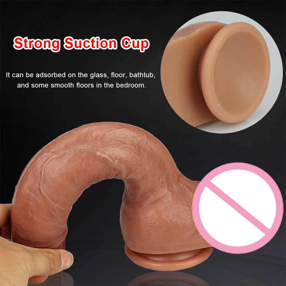 Skin Feeling Realistic Penis Soft Sexy Huge Dildo Female Masturbator Double-layer Silicone Suction Cup Dildos for Women Big Dick Skin Feeling Realistic Penis Soft Sexy Huge Dildo Female Masturbator Double-layer Silicone Suction Cup Dildos for Women Big Dick