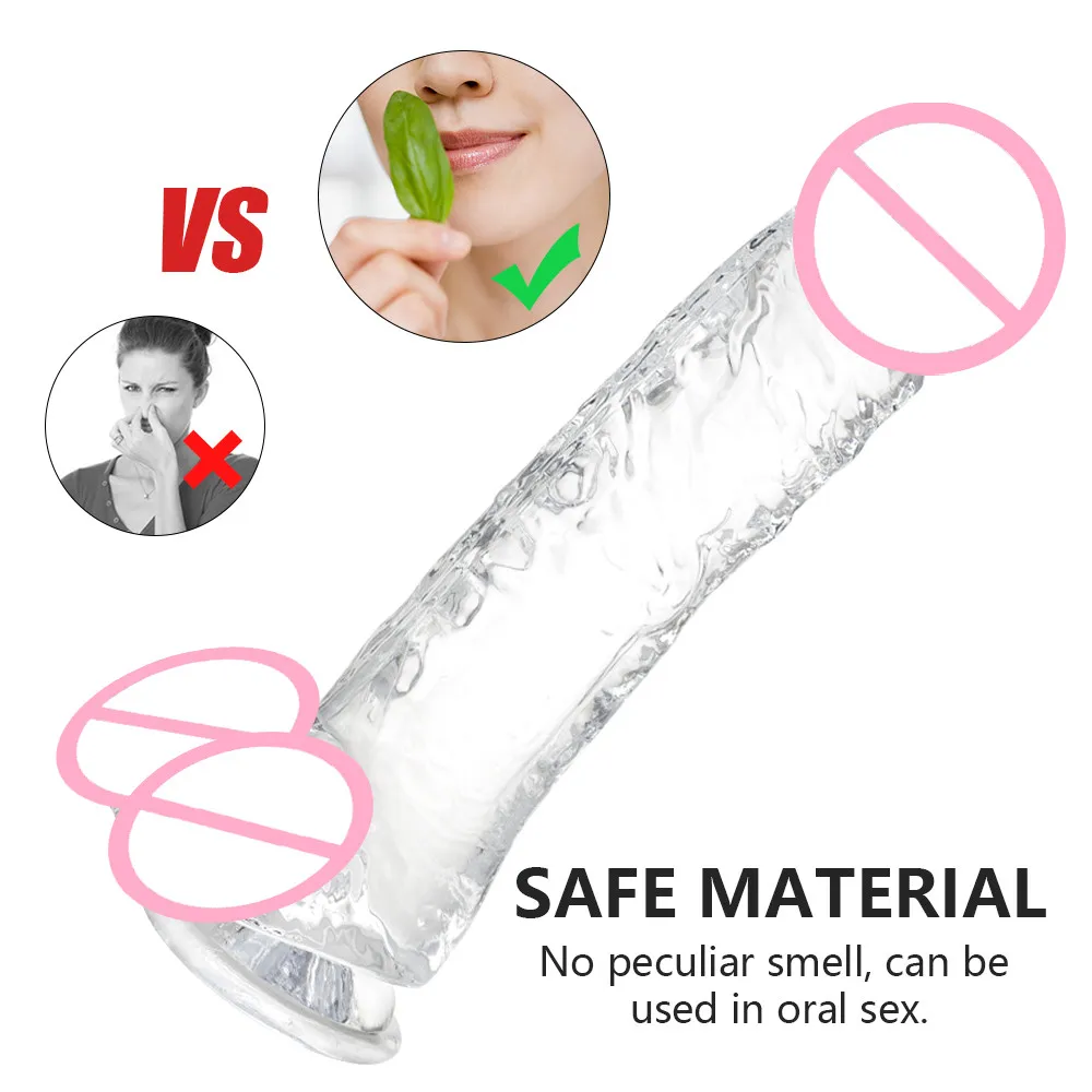 Realistic Jelly Dildo Soft Artificial Dildos Anal Penis Strong Suction Cup Adults Sex Toys for Woman Strapon Female Masturbation Realistic Jelly Dildo Soft Artificial Dildos Anal Penis Strong Suction Cup Adults Sex Toys for Woman Strapon Female Masturbation