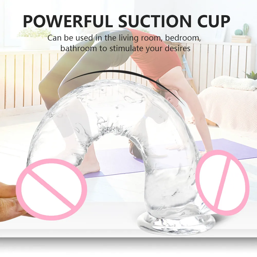 Realistic Jelly Dildo Soft Artificial Dildos Anal Penis Strong Suction Cup Adults Sex Toys for Woman Strapon Female Masturbation Realistic Jelly Dildo Soft Artificial Dildos Anal Penis Strong Suction Cup Adults Sex Toys for Woman Strapon Female Masturbation