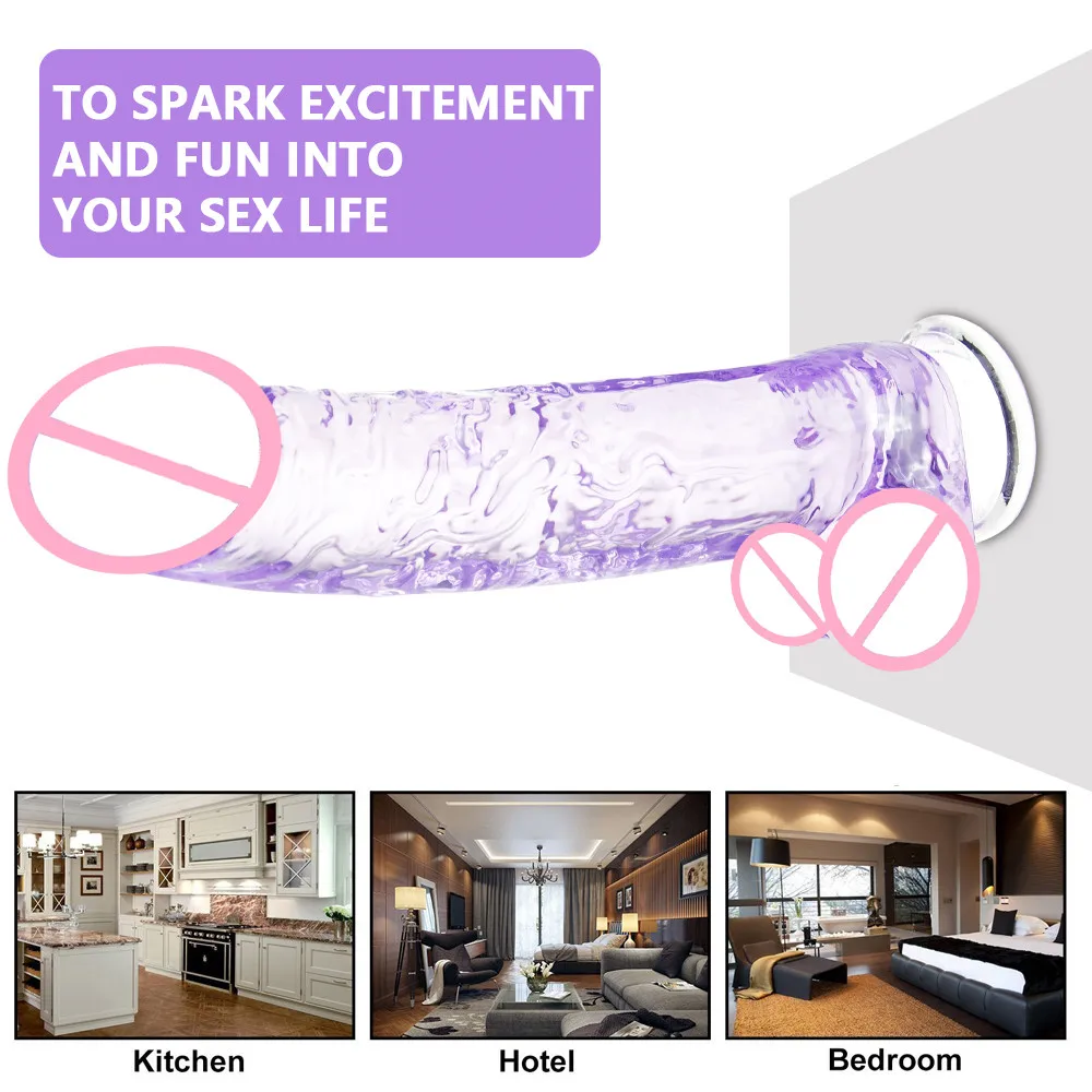 Realistic Jelly Dildo Soft Artificial Dildos Anal Penis Strong Suction Cup Adults Sex Toys for Woman Strapon Female Masturbation Realistic Jelly Dildo Soft Artificial Dildos Anal Penis Strong Suction Cup Adults Sex Toys for Woman Strapon Female Masturbation