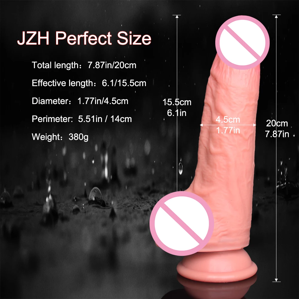 Soft Sexy Huge Dildo Skin Feeling Realistic Penis Sex Toys for Women Big Dicks Double Layersilicong Suction Cup Anal stimulator Soft Sexy Huge Dildo Skin Feeling Realistic Penis Sex Toys for Women Big Dicks Double Layersilicong Suction Cup Anal stimulator