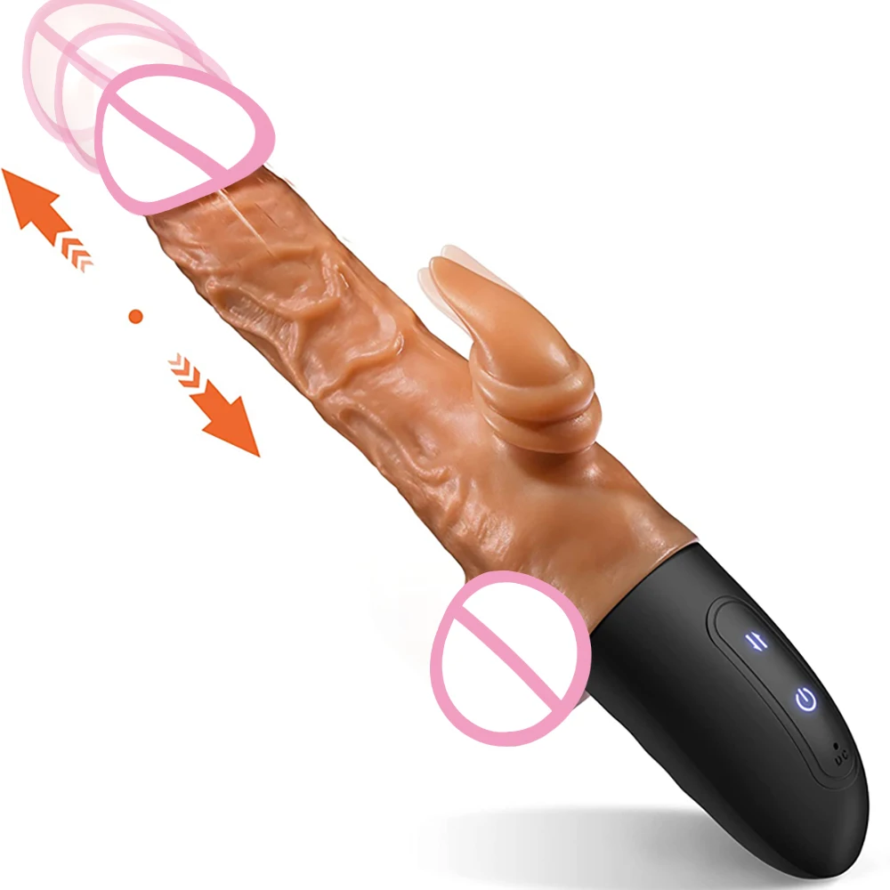 Realistic Dildo Vibrator for Women Thrusting Penis G Spot Clitoral Stimulation Telescopic Dick Handheld Adult Sex Toys Couples Realistic Dildo Vibrator for Women Thrusting Penis G Spot Clitoral Stimulation Telescopic Dick Handheld Adult Sex Toys Couples