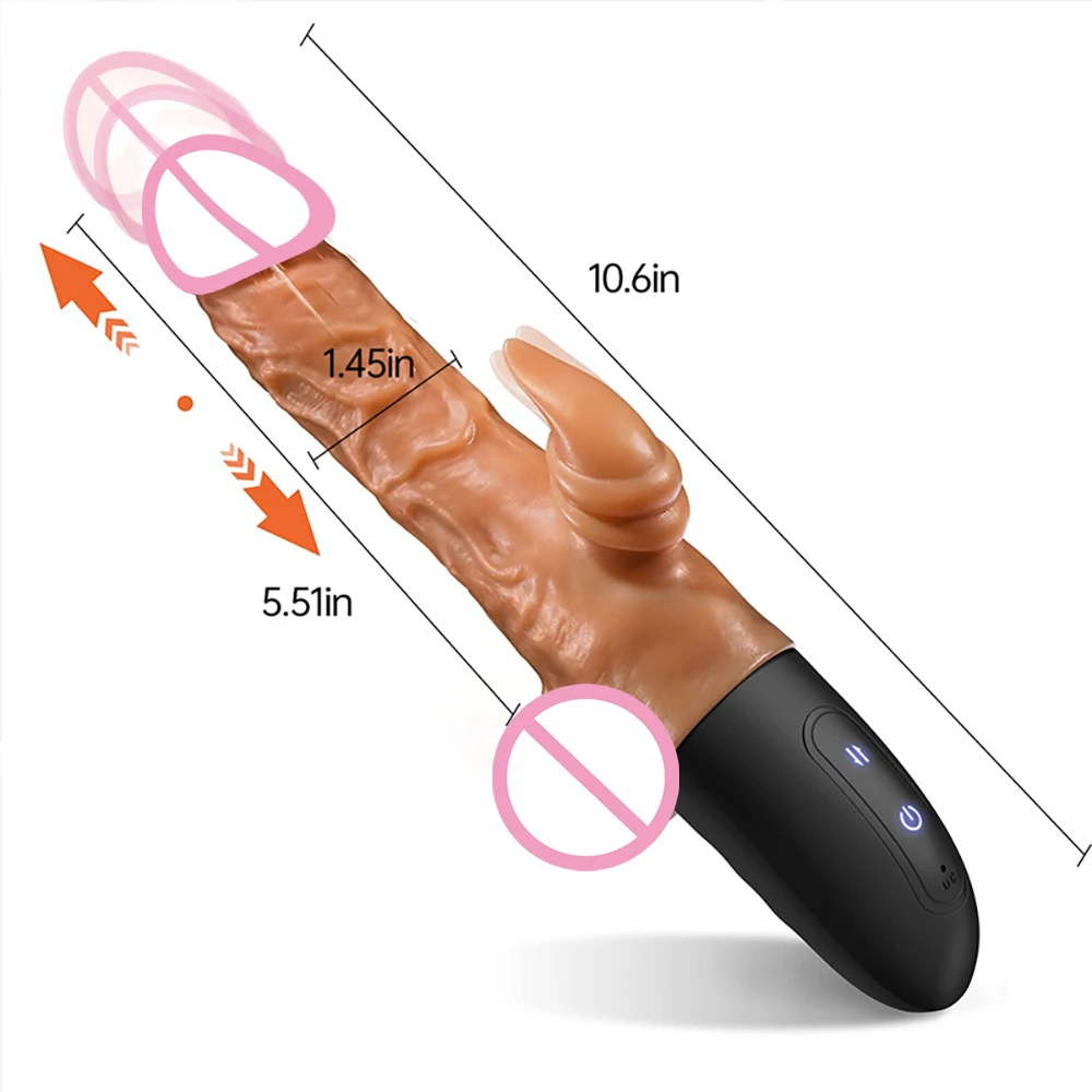 Realistic Dildo Vibrator for Women Thrusting Penis G Spot Clitoral Stimulation Telescopic Dick Handheld Adult Sex Toys Couples Realistic Dildo Vibrator for Women Thrusting Penis G Spot Clitoral Stimulation Telescopic Dick Handheld Adult Sex Toys Couples