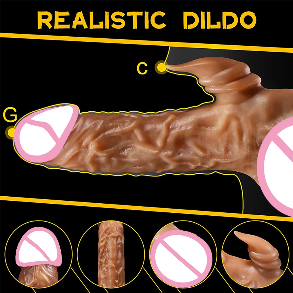 Realistic Dildo Vibrator for Women Thrusting Penis G Spot Clitoral Stimulation Telescopic Dick Handheld Adult Sex Toys Couples Realistic Dildo Vibrator for Women Thrusting Penis G Spot Clitoral Stimulation Telescopic Dick Handheld Adult Sex Toys Couples