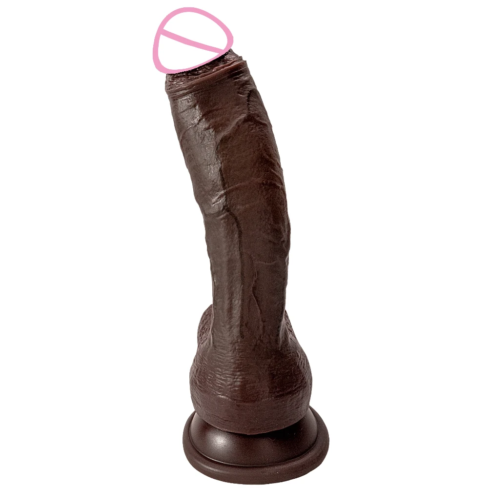 Big Long Dildo  Black Vagina Masturbator Realistic Dick Strapon Penis Soft Suction Cup Anal Sex Toy For Woman G-spot Stimulation