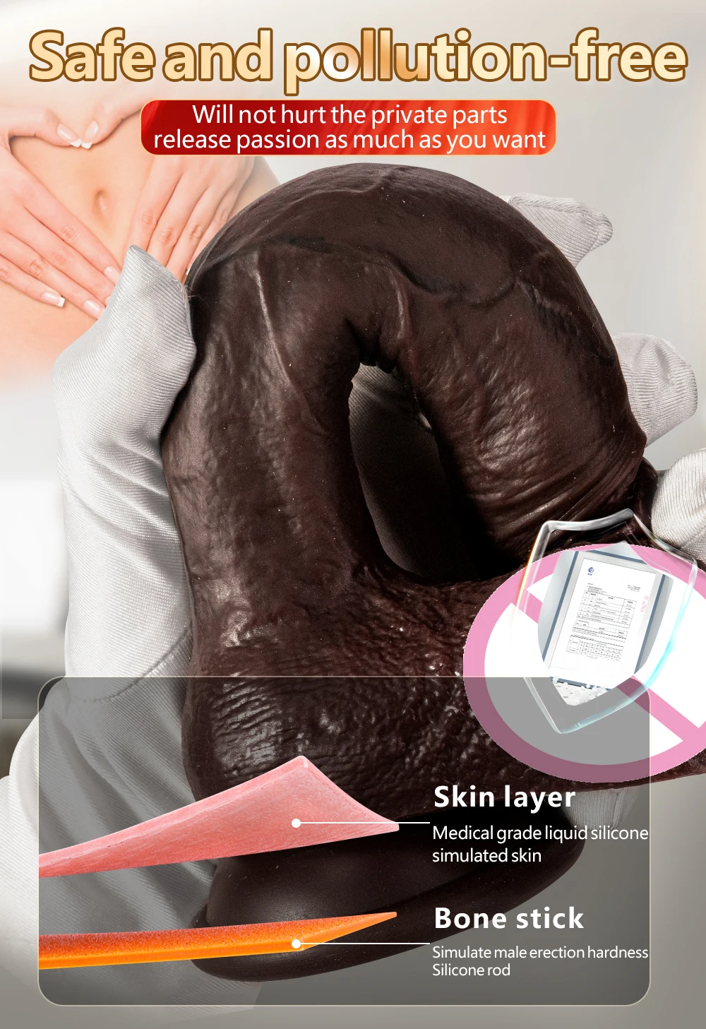 Big Long Dildo  Black Vagina Masturbator Realistic Dick Strapon Penis Soft Suction Cup Anal Sex Toy For Woman G-spot Stimulation