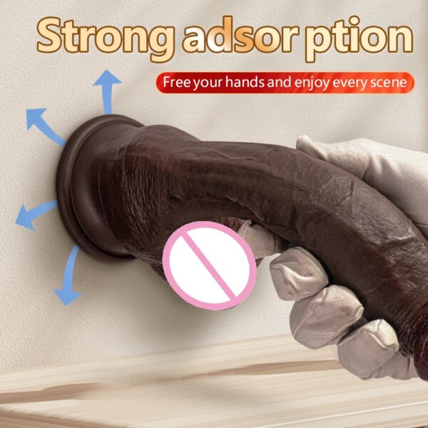 Big Long Dildo  Black Vagina Masturbator Realistic Dick Strapon Penis Soft Suction Cup Anal Sex Toy For Woman G-spot Stimulation