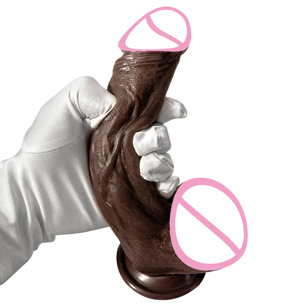 Big Long Dildo  Black Vagina Masturbator Realistic Dick Strapon Penis Soft Suction Cup Anal Sex Toy For Woman G-spot Stimulation