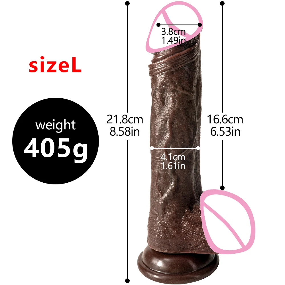 Big Long Dildo  Black Vagina Masturbator Realistic Dick Strapon Penis Soft Suction Cup Anal Sex Toy For Woman G-spot Stimulation