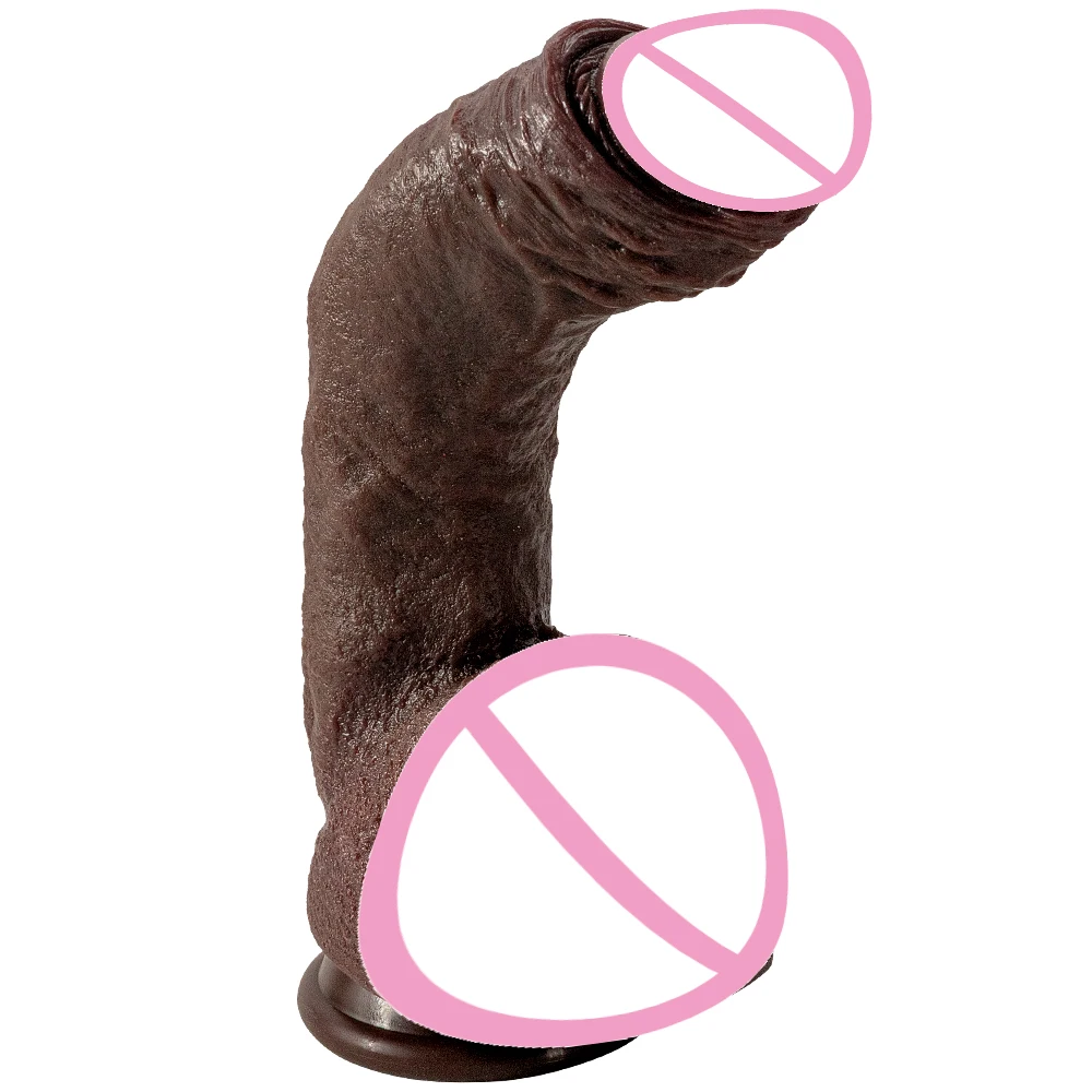 Big Long Dildo  Black Vagina Masturbator Realistic Dick Strapon Penis Soft Suction Cup Anal Sex Toy For Woman G-spot Stimulation