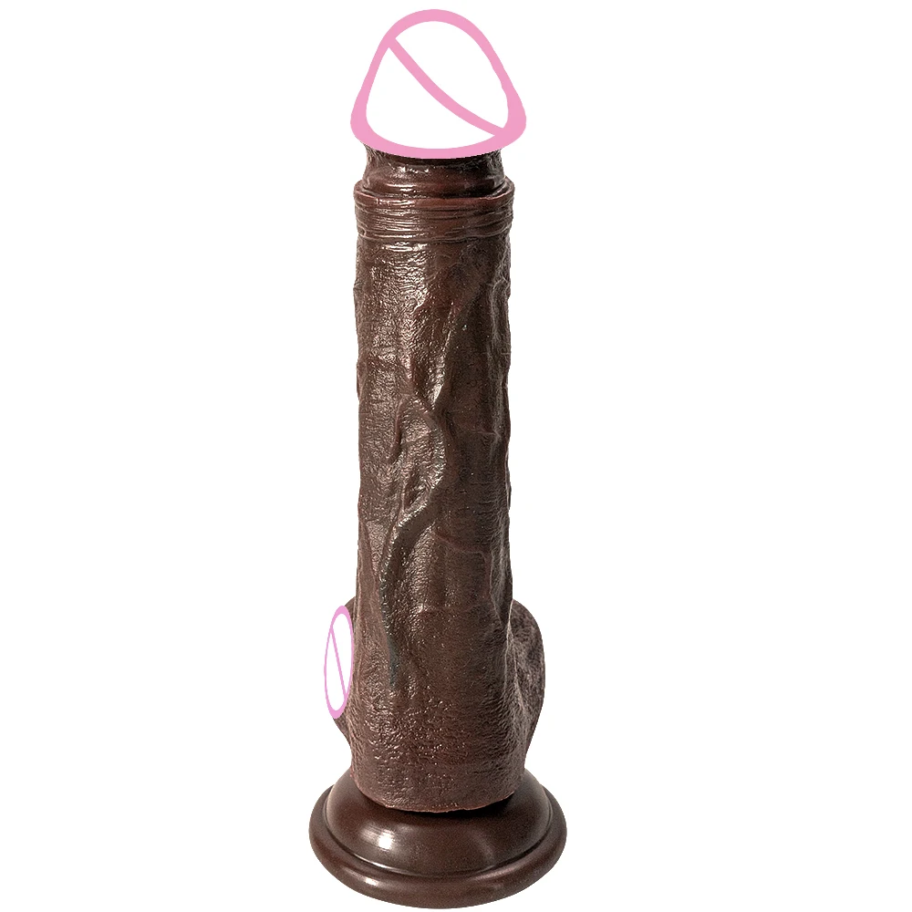 Big Long Dildo  Black Vagina Masturbator Realistic Dick Strapon Penis Soft Suction Cup Anal Sex Toy For Woman G-spot Stimulation