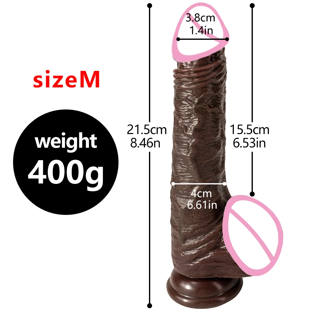 Big Long Dildo  Black Vagina Masturbator Realistic Dick Strapon Penis Soft Suction Cup Anal Sex Toy For Woman G-spot Stimulation